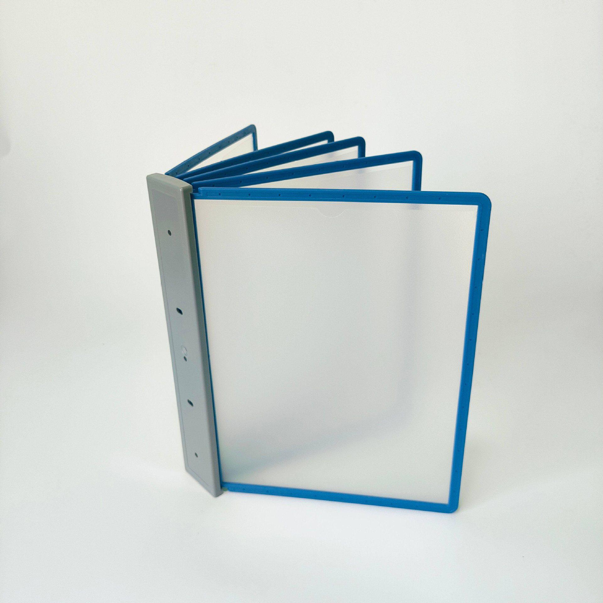Wall-Mounted Magnetic A4 Flip Folder Document Organizer Display Stand