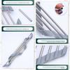 Foldable Triangle Dish Drying Rack Over The Sink Stainless Steel Drainer Space-Saving Corner Organizer for Kitchen Tools