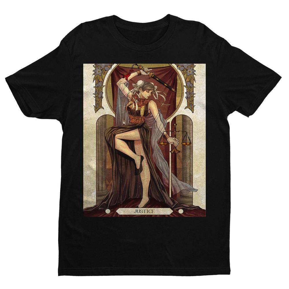 

Chunli Street Fighting Tarot Card Premium Unisex T Shirt Exclusive Design 2XL