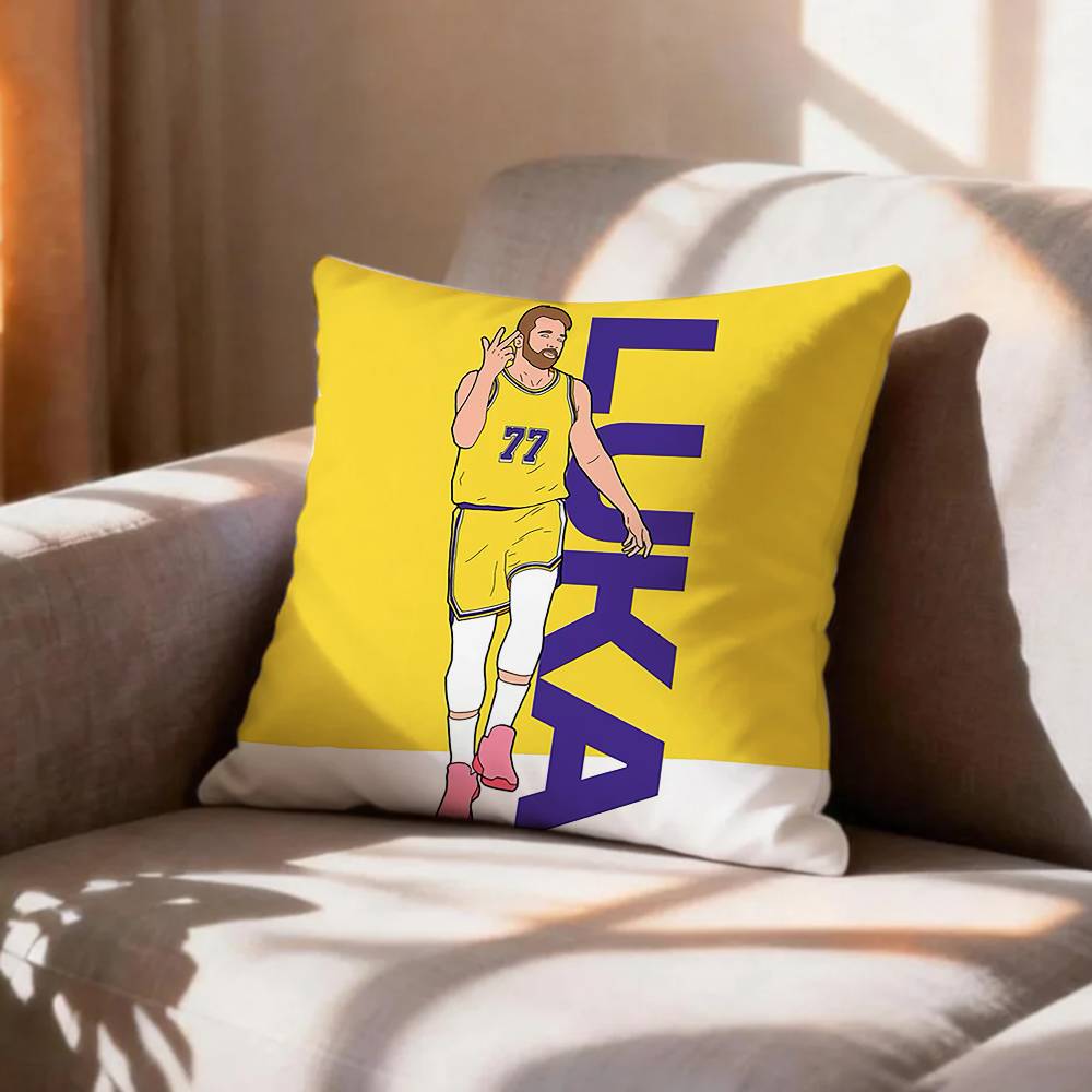 basketball Luka DDoncic Pillow Case Pattern Printed Pillowcase For Living Room Sofa Cushion Cover