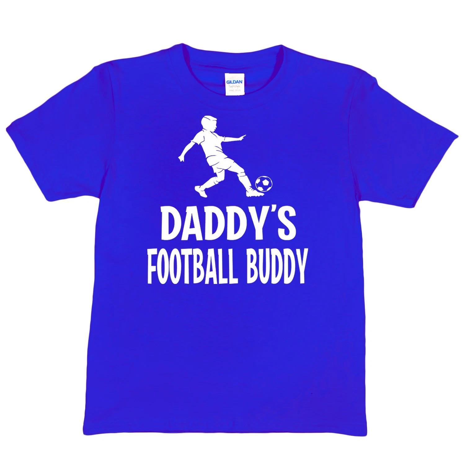 

Daddy s Football Buddy Funny T-shirt Footie Tee Boy Girl Birthday Present L