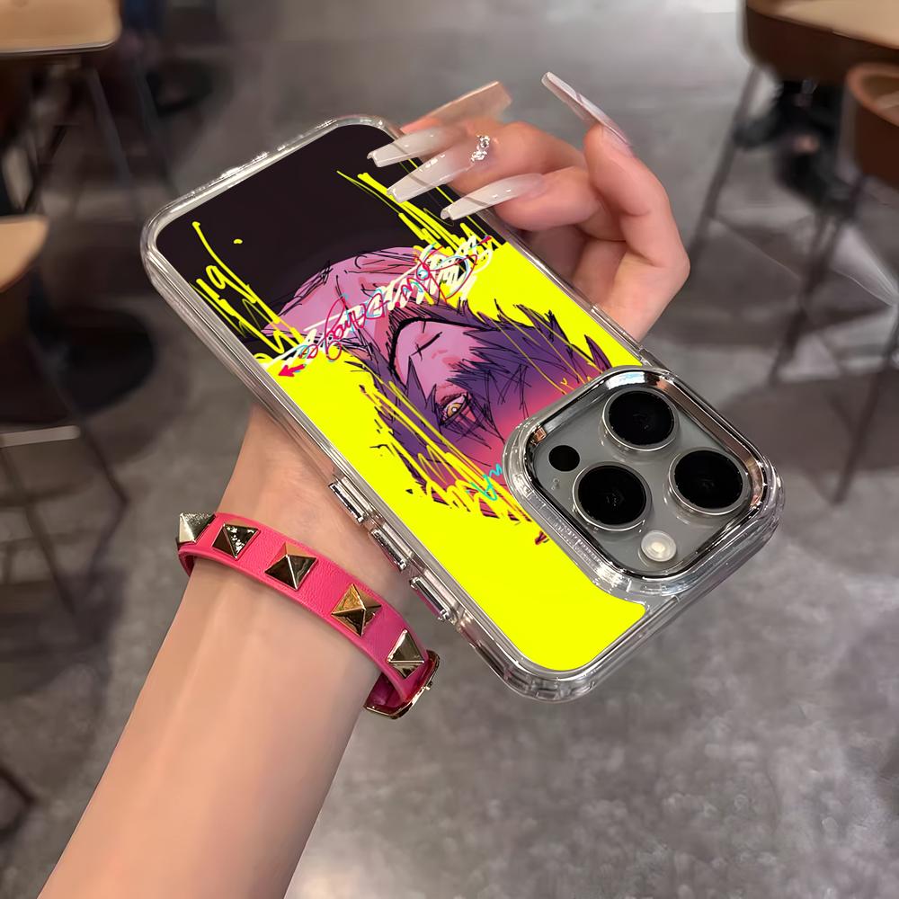 Slow Damage Anime Phone Case For IPhone 17 Air 16 15 14 13 12 11 Pro Pro Max Plus Transparent Soft Cover