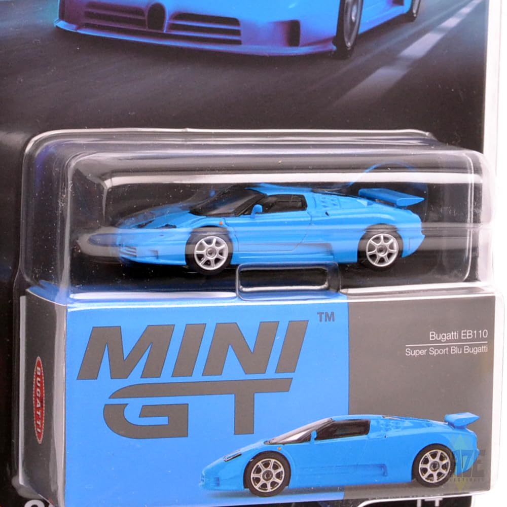 MINI GT Scale MiJo TOYS BUGATTI EB110 SUPER SPORT USA MiJo Toys Limited Edition Bugatti EB110 Super Sport 164 - (BLU BUGATTI) (Blue Bugatti)