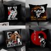 H-Hanma B-Baki Pillow Case Home Dorm Chair Back Short Plush Double-sided Printing Office Nap Time Cushion Cover