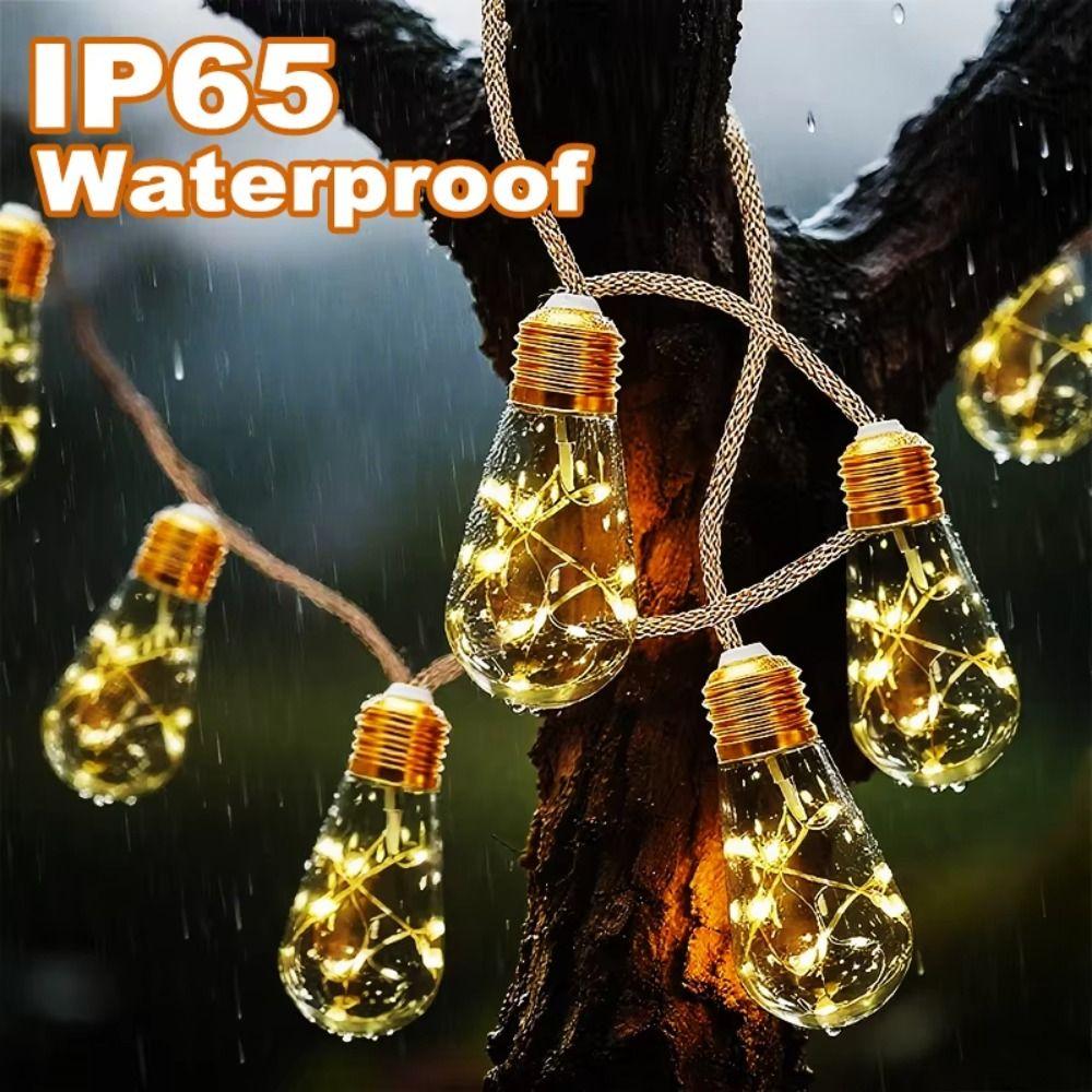 Rope Lights Fairy String Lights Waterproof Hemp String Lights Copper Wire Lights  Gardens