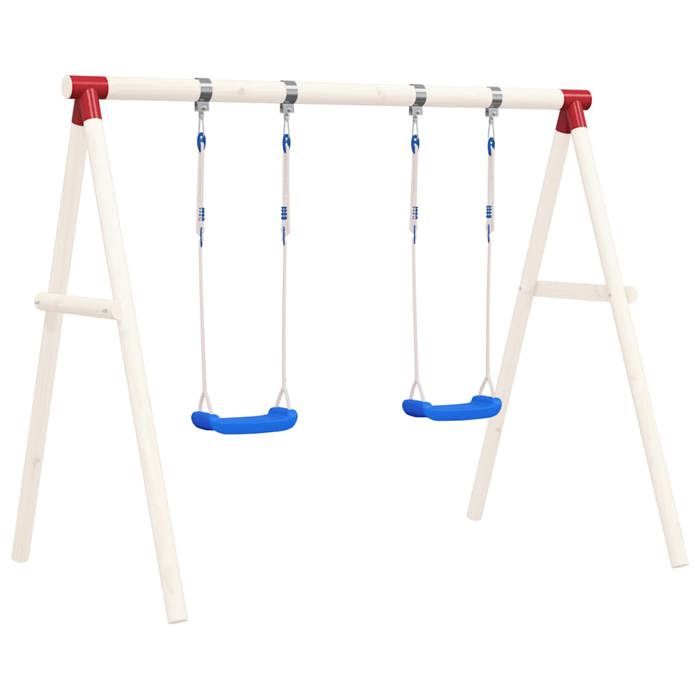 VidaXL Sièges de balançoire avec cordes 2 pcs bleu 38x16 cm PE 92306
