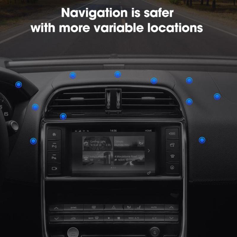 New Foldable Phone Holder Car Interior Strong Magnetic Adsorption Dashboard Fixed Mount Stand Navigation Bracket Auto Supplies