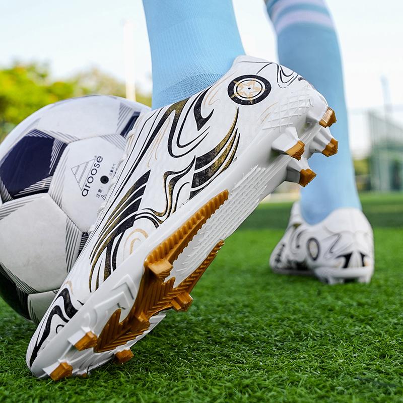 New Youth and Adult Long-Sole Football Boots for Grass Training - Anti-Slip and Durable
