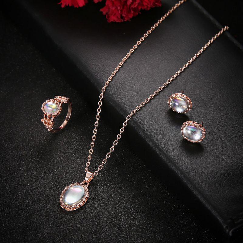 Buy Set 1 Women Earrings Ring Necklace 