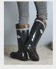 2025 Men's Waterproof Non-Slip High-Top Mining Boots with Thick Soles and Reflective Strips for Coal Mine Protection