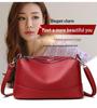 Elegant Women's Soft Leather Large Capacity Crossbody Bag 2025 - Chic Handheld Tote for Commuting Moms
