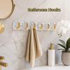 2PCS Wall Mounted Key Bag Hooks Punch-free Wall Hook Rack Durable Bathroom Hooks  Bathroom