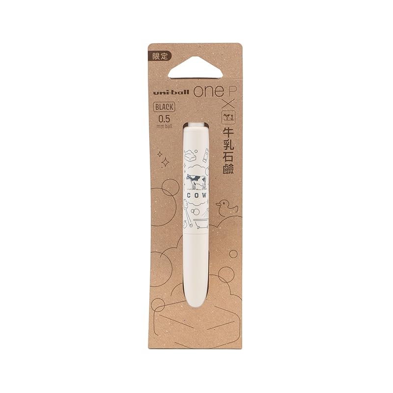 

Area limited Milk soap x Mitsubishi pencil Uniball One P ballpoint pen Black 0.5mm [milk] 3028