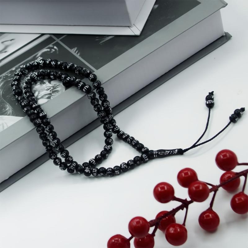 Multi-kleur Acryl Islamitische Tasbih 99 Kralen Breukbestendig Ontwerp Glad Gebedsarmband voor Spirituele Beoefening