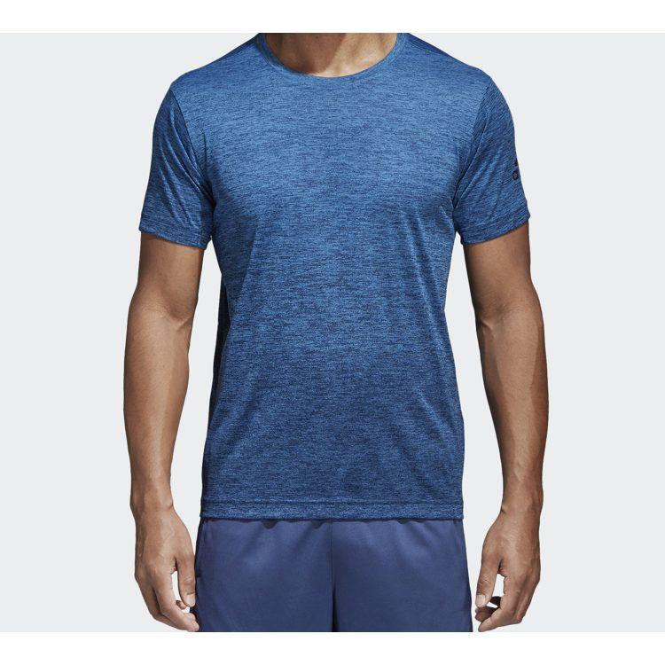 Adidas T Shirts Men's Trace Royal Blue Crew Neck Moderate Straight Fit CW3436