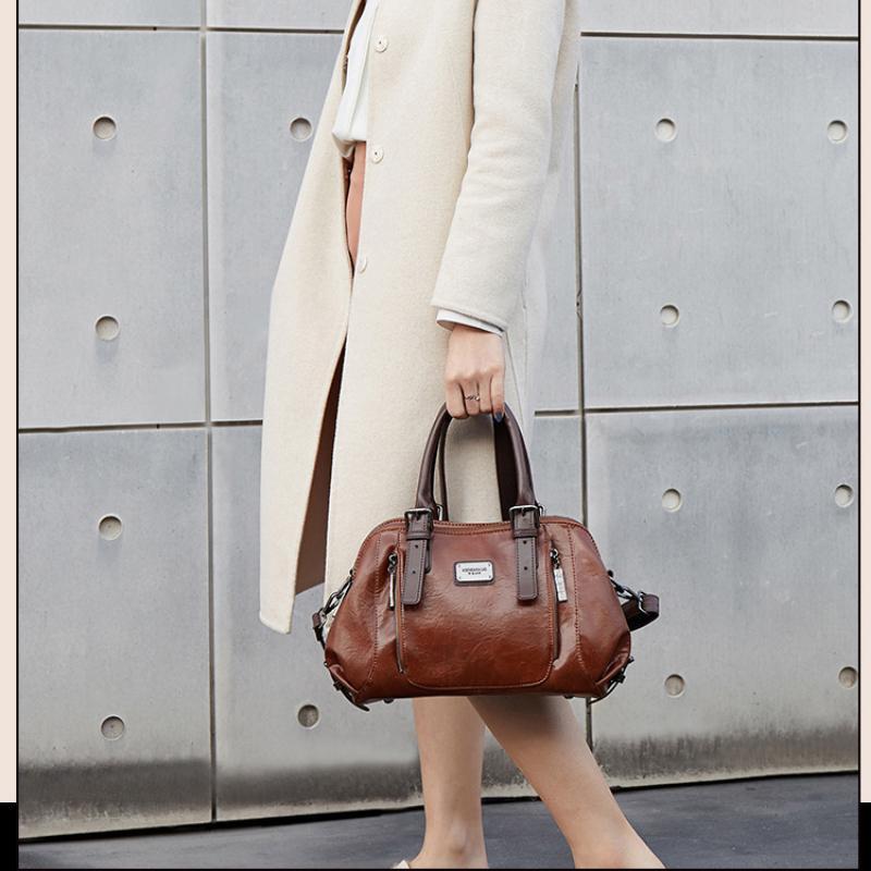 Ladies Fashion Retro Portable Slung Large Capacity Multi-compartment Bag In Europe and America4.7381 Purchases