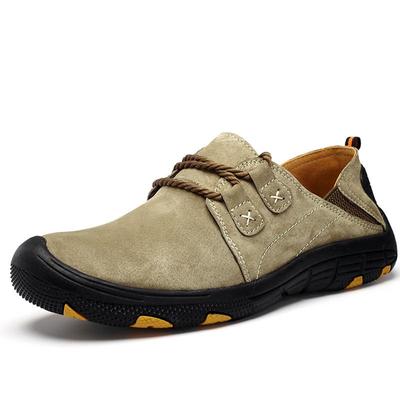 Men's Leather Loafer Large Size Outdoor Pig Skin Rubber Soft Bottom Driving Car Shoes