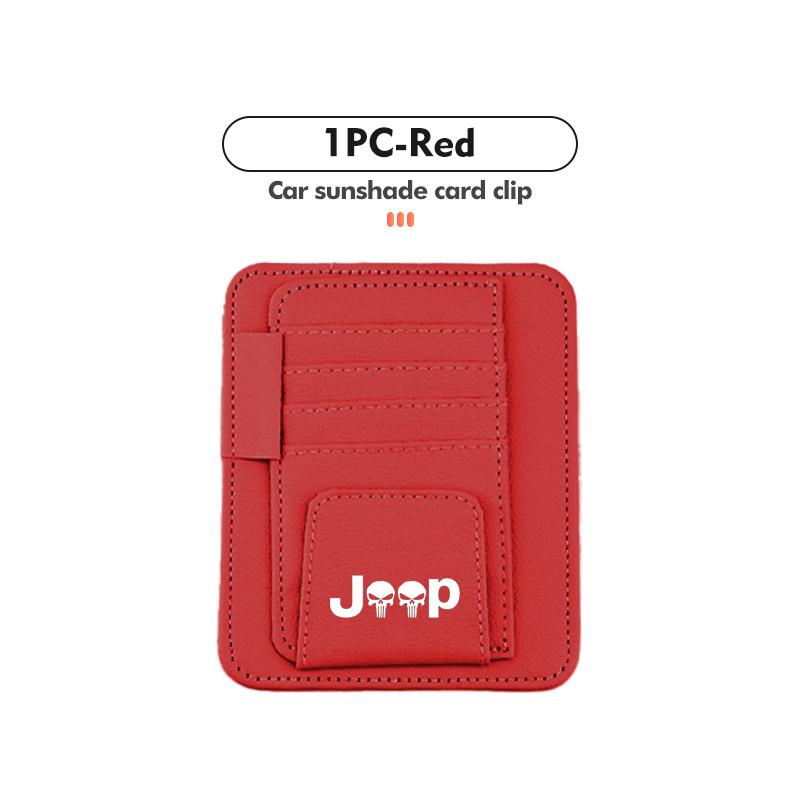JOT2 Car Sun Visor Organizer Multi-Pocket Card Glasses Storage Holder for Jeep CHEROKEE LIBERTY COMPASS PATRIOT car accessories