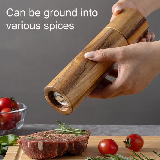 2Pcs Pepper Grinder Manual Salt Pepper Mill Set with Adjustable Coarseness Refillable Ceramic