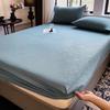The New Skin-friendly Brushed Fitted Sheet All-inclusive Bed Cover Supports Washing