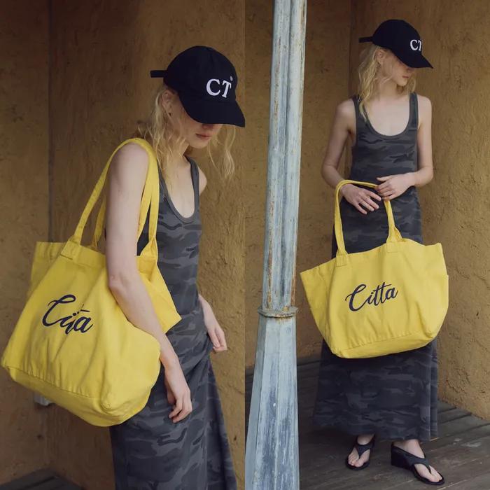 Colorful Canvas Bag_CTA952(Yellow)
