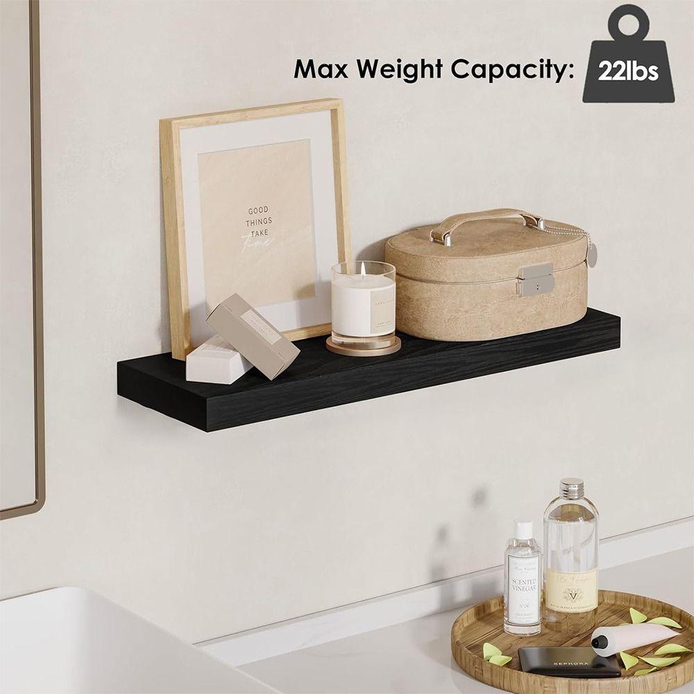 1pc Deeper Storage Shelf Wooden Bathroom Shelves Floating Shelves  for Living Room Bedroom Kitchen