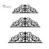 Metal Wall Art Scroll Art, Black Decor, 2D Sculpture for Versatile Decoration Living Room, Elegant Home Decor Hallway Front Porch Bedroom Above