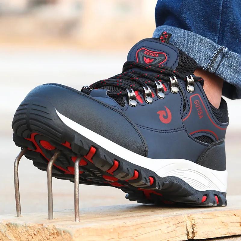 Men Work Safety Shoe Boots Steel Toe Security Protection Shoes Anti-Smash Anti-puncture Constrcution Shoes Man Work Boots