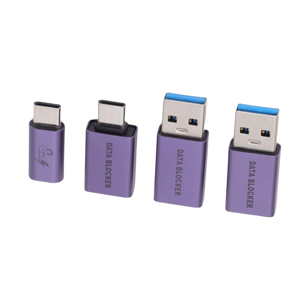 Data Blocker USB A Male To USB C Female Refuse Hacking for Any USB Mobile Phone Quick Charging