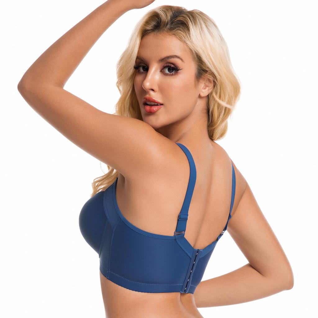 European and American Style Seamless Memory Wire Plus Size Bra Thin Adjustable Push-up Bra
