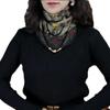 Small Gold Ball Magnetic Buckle 65Cm Cotton And Linen Texture High Sense Women'S Neck Protection Small Scarf Versatile Silk Scarf