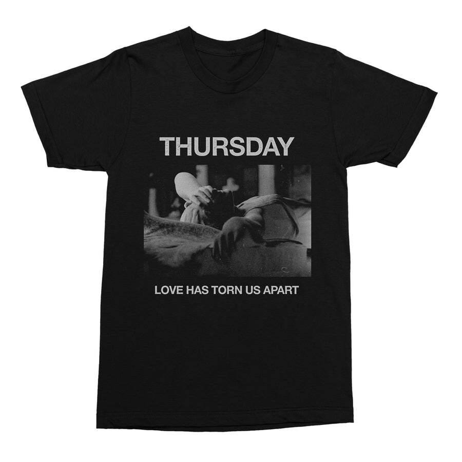 HOT THURSDAY band shirt Love Has Torn Us Apart cotton black shirt Unisex T-Shirt S