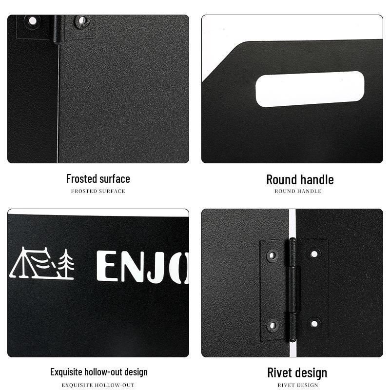 Thickened Folding Windshield for Outdoor Gas Stove Burners