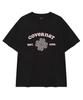 COVERNAT WOMAN Regular Fit Arch Clover Heart T-Shirt Black