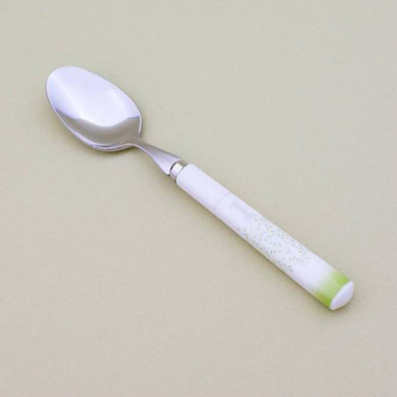 Green Maple Ceramic Western Tableware Medium Spoon
