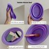Silicone Makeup Brush Cleaner Bowl Foldable Cleaning Mat Cosmetic Foundation Eyeshadow Powder Brushes Cleaner Tools for Makeup