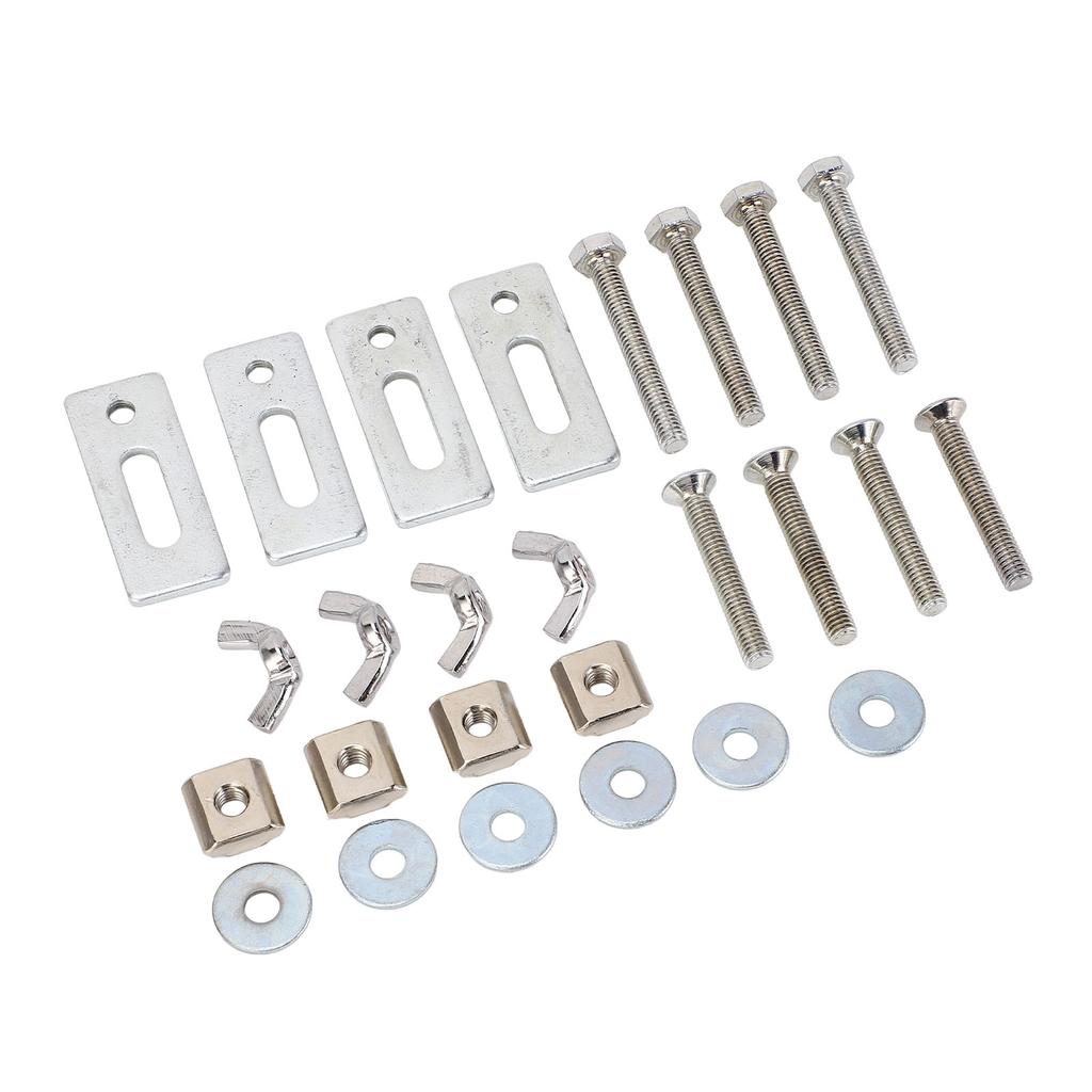 4 Pcs T Track Mini Hold Down Clamp M6 Nut Zinc Aluminum Alloy T Track Clamp for 3018 Series CNC Rout