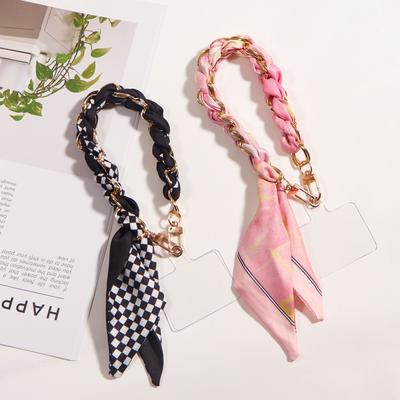 Double-ended Buckle Mobile Phone Chain Woven Lanyard High-end General Mobile Phone Rope Short Anti-lost Mobile Phone Lanyard