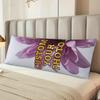 A Customized 20x54 Photo Pillow Cover with Retro Style Personalized Polyester Non-woven Fabric Pillowcase, with Zipper Closure,