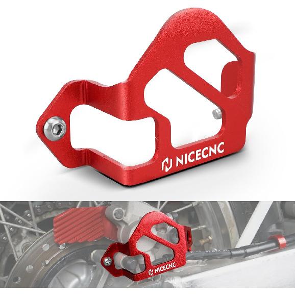 

NICECNC Motorcycle Rear Caliper Guard Cover Protector Aluminum Compatible with Honda XR650L 1993 1994 1995 1996 1997 1998 1999 2000 2001 2002 червоний