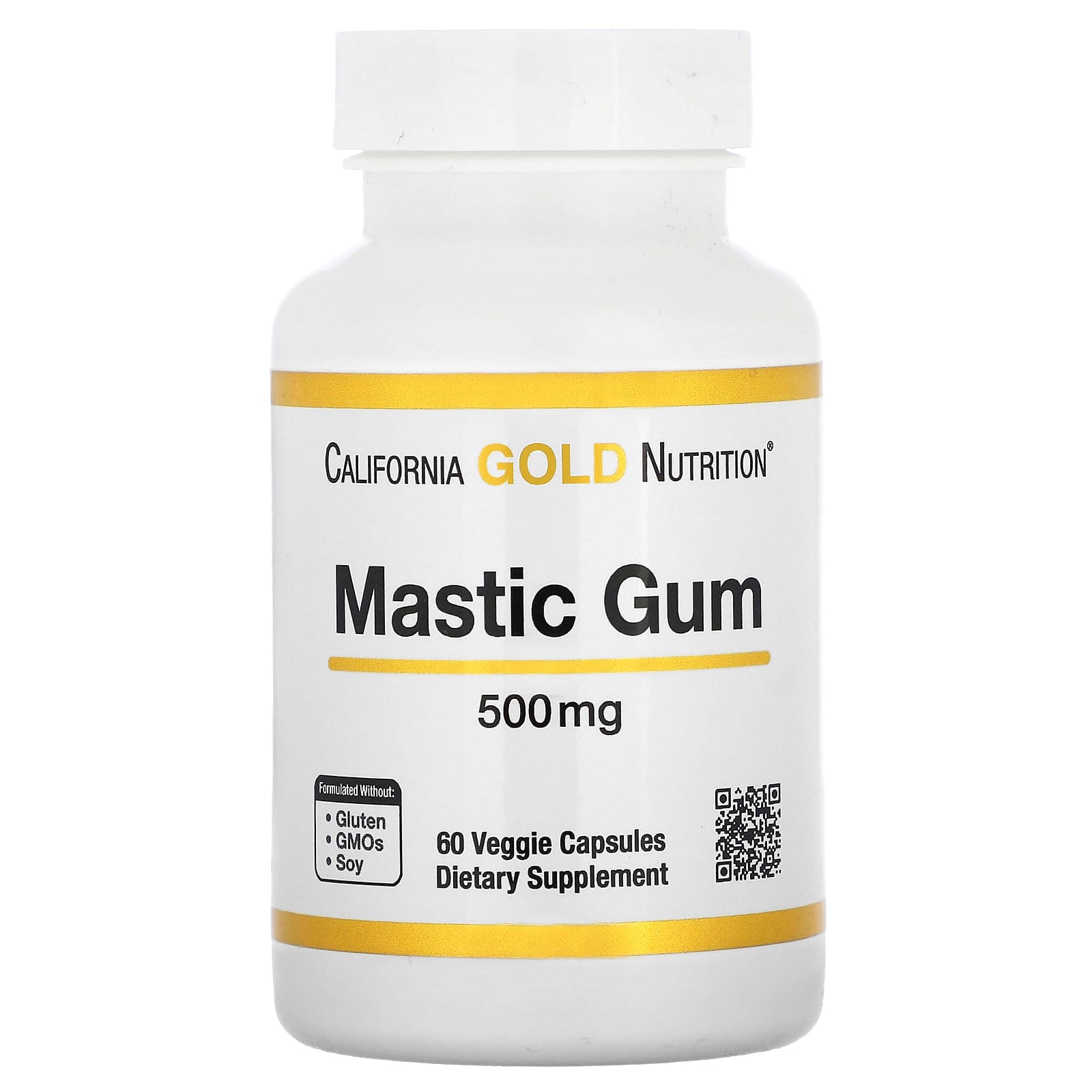 

Mastic Gum, 500Mg, 60 Veggie Capsules