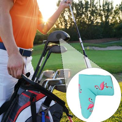 Golf Putter Cover Club Protector PU Leather Portable Embroidered Training Supplies Fits Most Putters