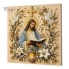 Christmas Home Decoration Faux Pearl Art Kit, DIY Snowman Painting 3D Festive Living Room Accents Xmas Scenes Crafting Project for Adults Beginners,