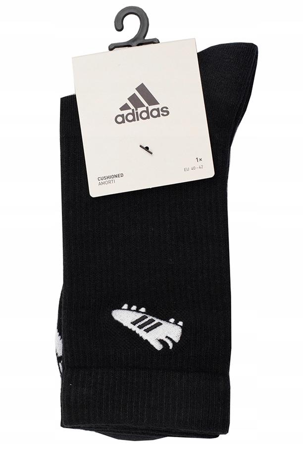 Y9952 Adidas Soccer Boot Socks Embroidered Black Size 40-42