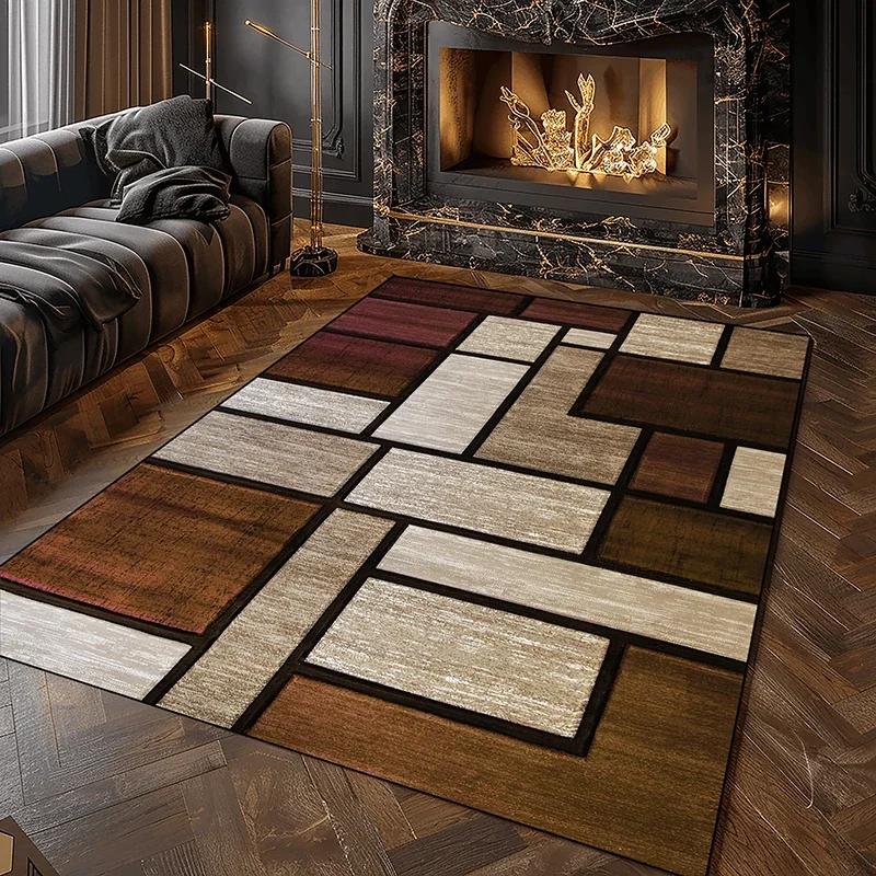 Moderner geometrischer Karppich für das Wohnzimmer Weiche waschbare Teppiche für die Schlafzimmerdekoration Heim-Salon Sofa Große Bodenmatten