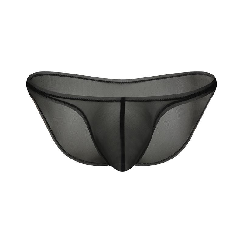 Men's Ultra-Light Ice Silk Transparent Thong Briefs