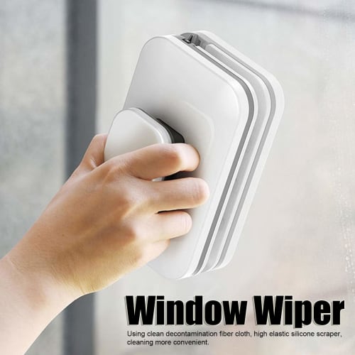 Professional Window Cleaning Tool for Double-Sided Window Cleaning, Magnetic Glass Wiper, Labor-Saving, Magnetic Window Cleaner with Safety Rope To Pr