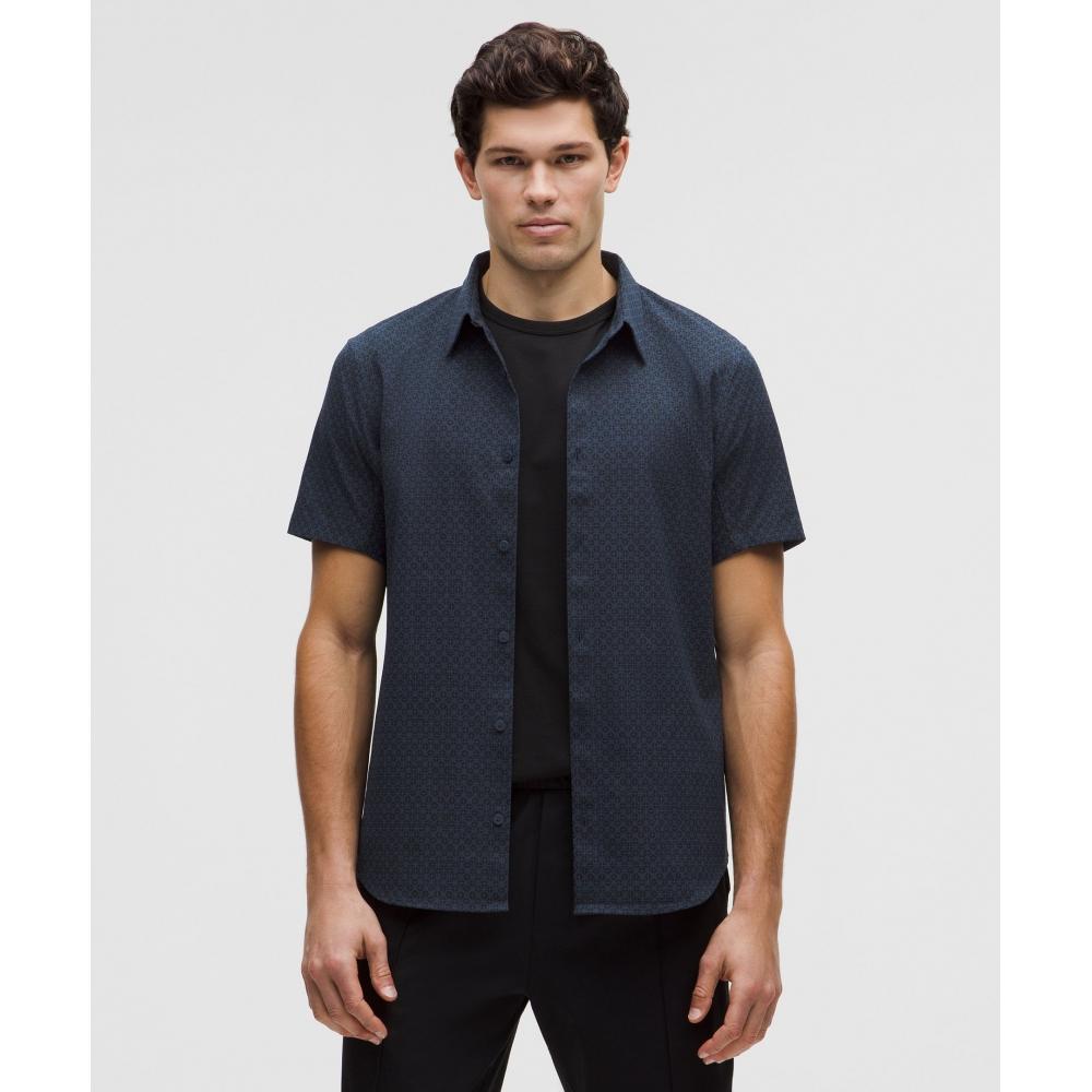 

Lululemon Рубашка с коротким рукавом Airing Easy Star Tile Geo Club Blue Multi XXL