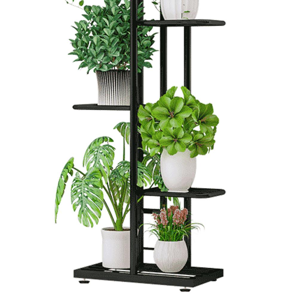 6 Tier Display Shelf Flower Pots Rack Plant Stand Potting Ladder Planter Stand Heavy Duty Storage Shelving Rack for