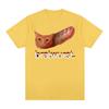 Bratwurst Funny Cat Meme Tshirts Unisex Womens Clothing Casual Humor Short Sleeve T Shirt Summer Pop Oversized Tshirt Streetwear